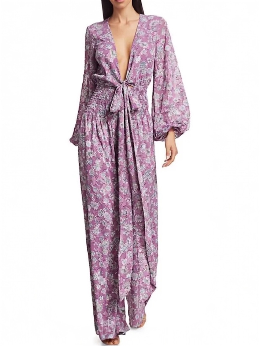 ALEXIS Shanice Lilac Floral Jumpsuit